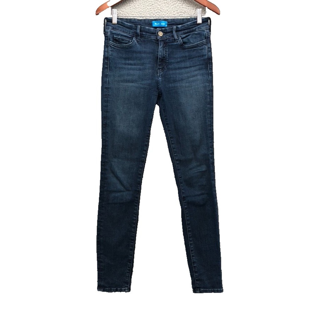 Mih Jeans Bodycon Skinny High Rise Womens 3 Blue Denim Stretch Mid Rise
